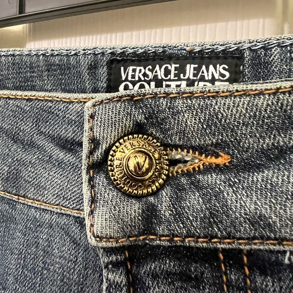 Versace Jeans Coutour Distressed blue jeans 36 US - Picture 15 of 16